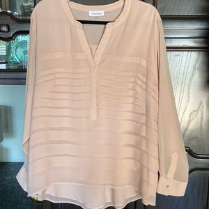 New Calvin Klein 2X blouse